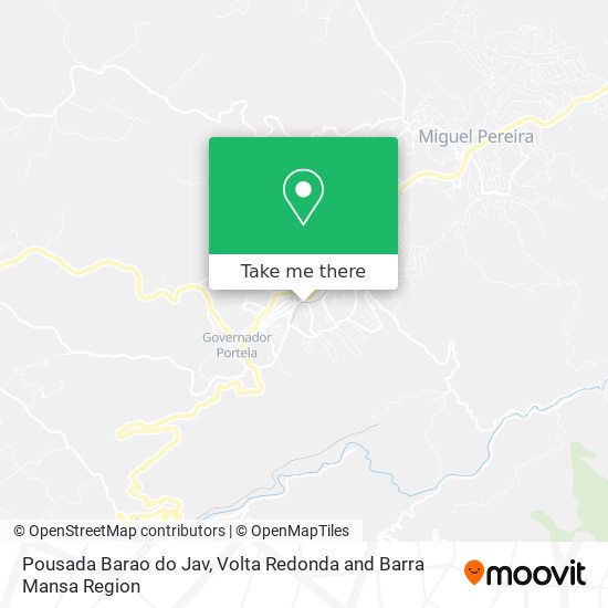 Pousada Barao do Jav map