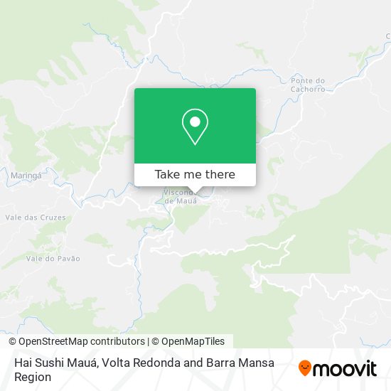 Hai Sushi Mauá map