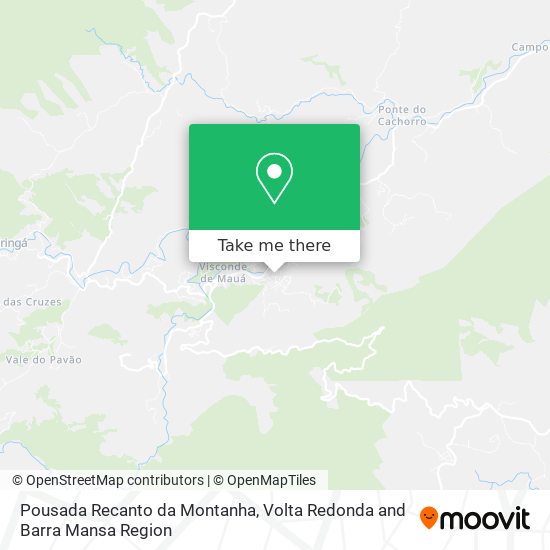 Pousada Recanto da Montanha map