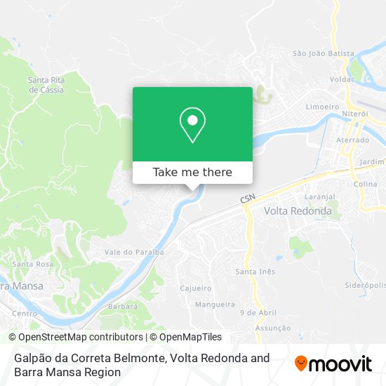 Galpão da Correta Belmonte map