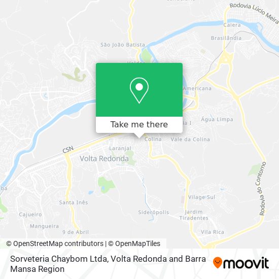 Sorveteria Chaybom Ltda map