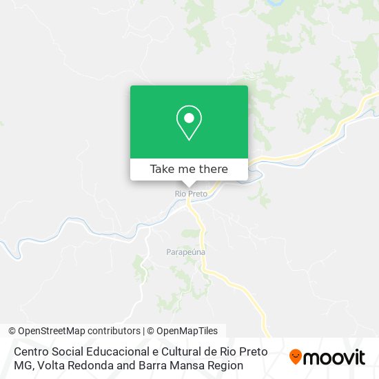 Centro Social Educacional e Cultural de Rio Preto MG map