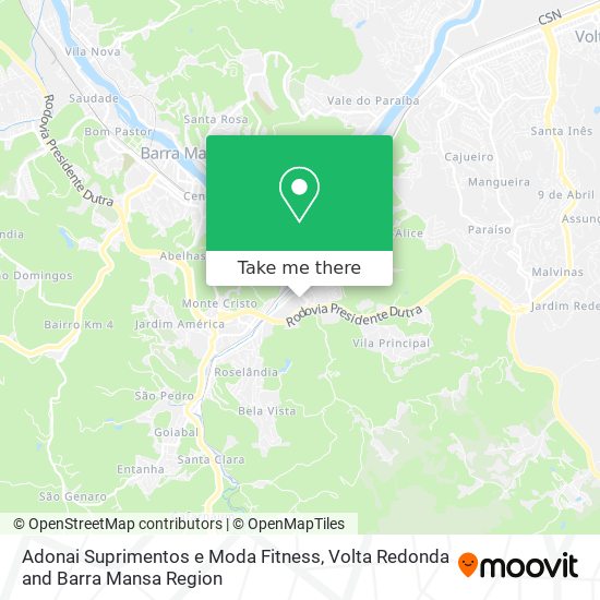 Mapa Adonai Suprimentos e Moda Fitness