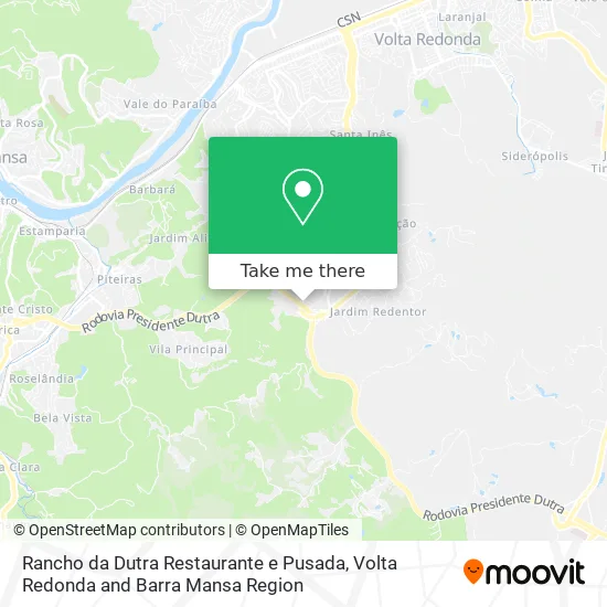 Rancho da Dutra Restaurante e Pusada map