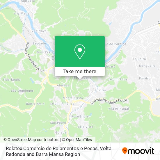 Rolatex Comercio de Rolamentos e Pecas map