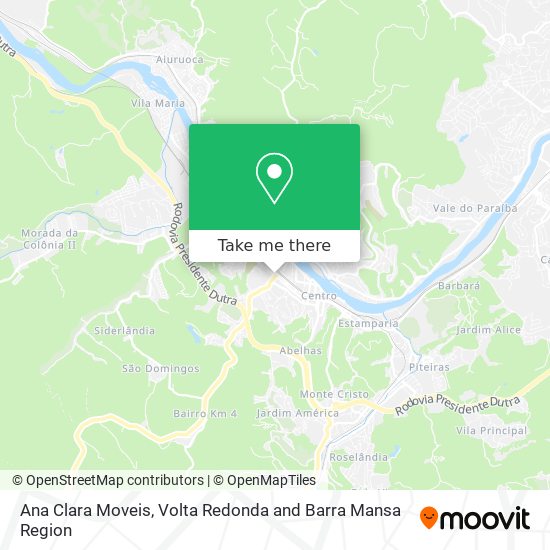 Ana Clara Moveis map