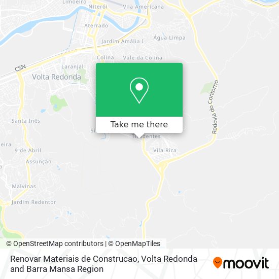 Renovar Materiais de Construcao map