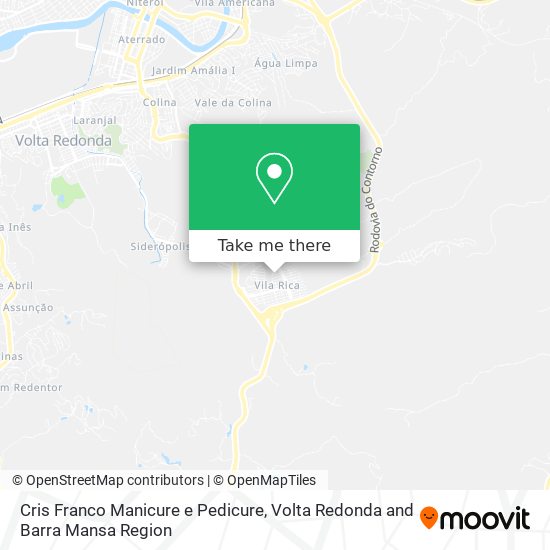 Mapa Cris Franco Manicure e Pedicure