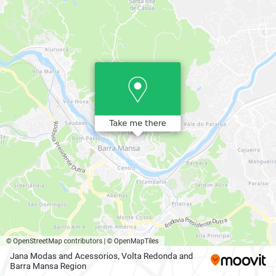 Jana Modas and Acessorios map