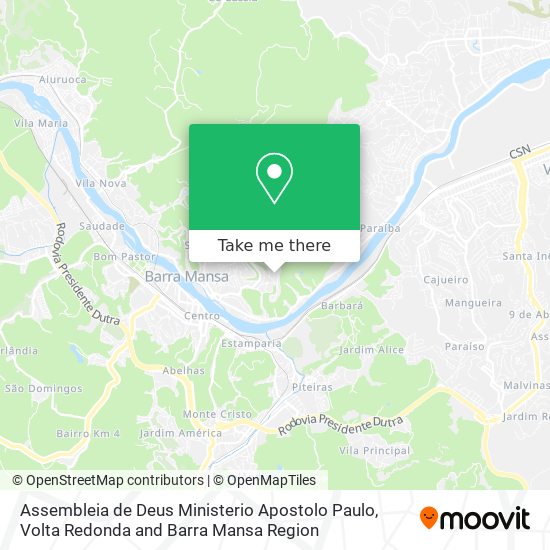 Assembleia de Deus Ministerio Apostolo Paulo map