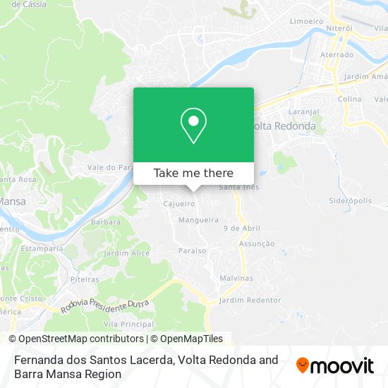 Mapa Fernanda dos Santos Lacerda