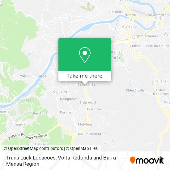 Trans Luck Locacoes map