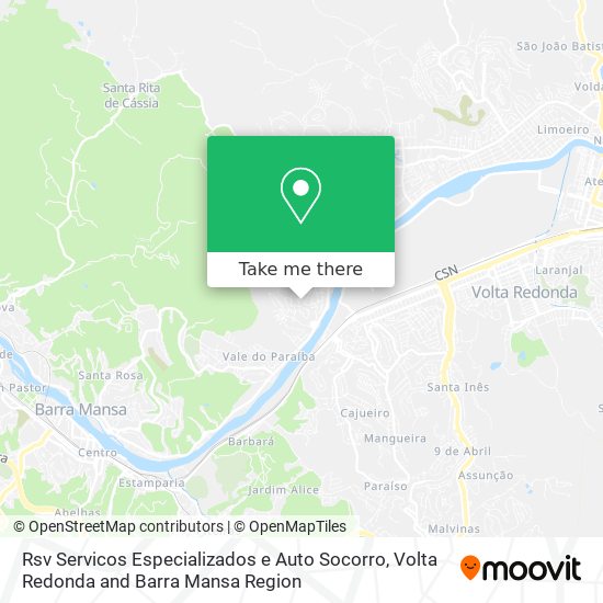 Rsv Servicos Especializados e Auto Socorro map