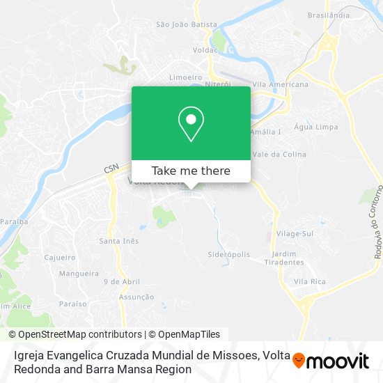 Igreja Evangelica Cruzada Mundial de Missoes map
