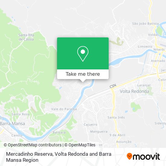 Mercadinho Reserva map