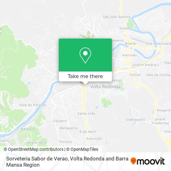 Sorveteria Sabor de Verao map