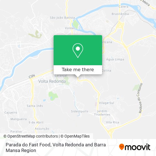 Parada do Fast Food map