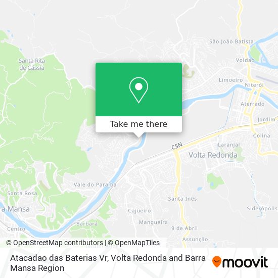 Atacadao das Baterias Vr map