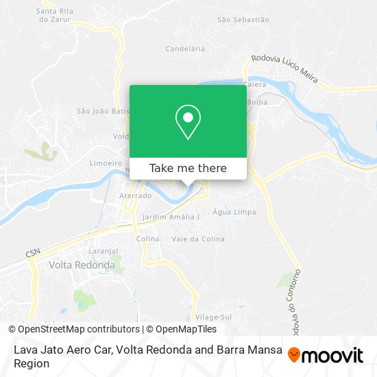 Lava Jato Aero Car map