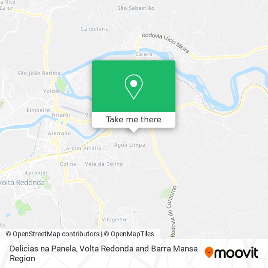Delicias na Panela map