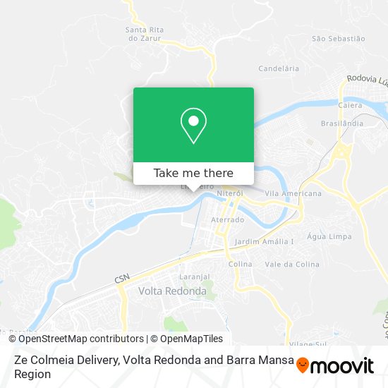 Ze Colmeia Delivery map