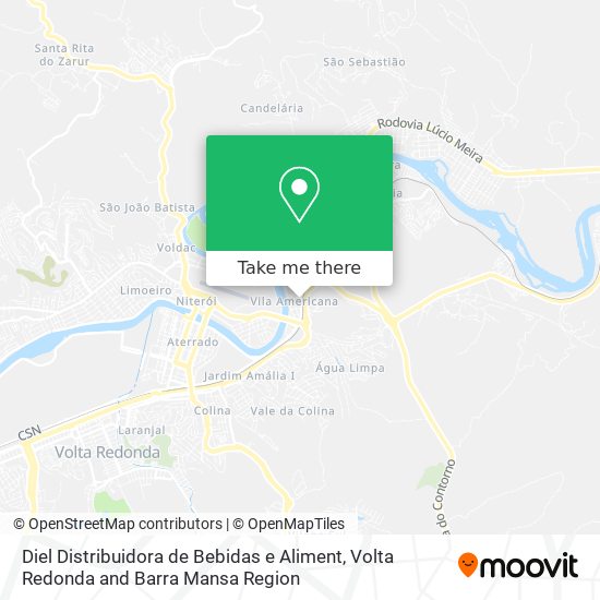 Diel Distribuidora de Bebidas e Aliment map
