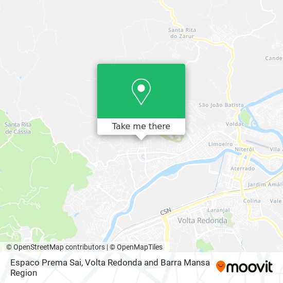 Espaco Prema Sai map