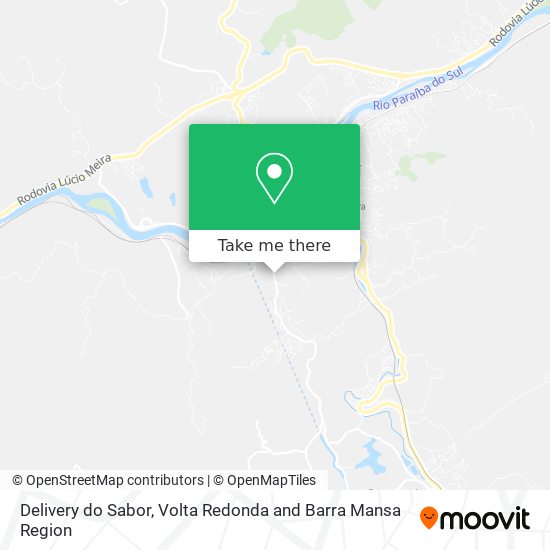 Delivery do Sabor map