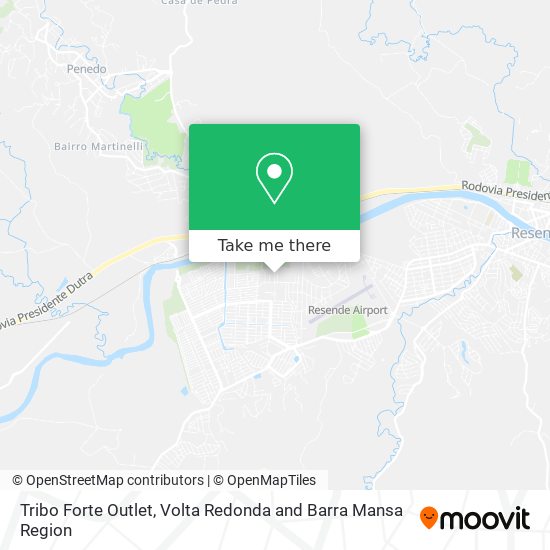 Tribo Forte Outlet map