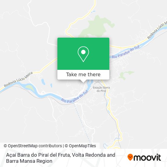 Açaí Barra do Piraí del Fruta map