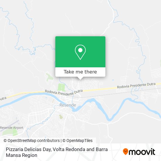 Mapa Pizzaria Delicias Day
