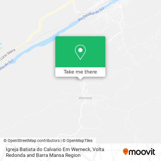 Igreja Batista do Calvario Em Werneck map