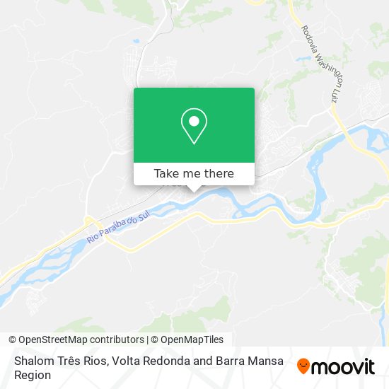 Shalom Três Rios map