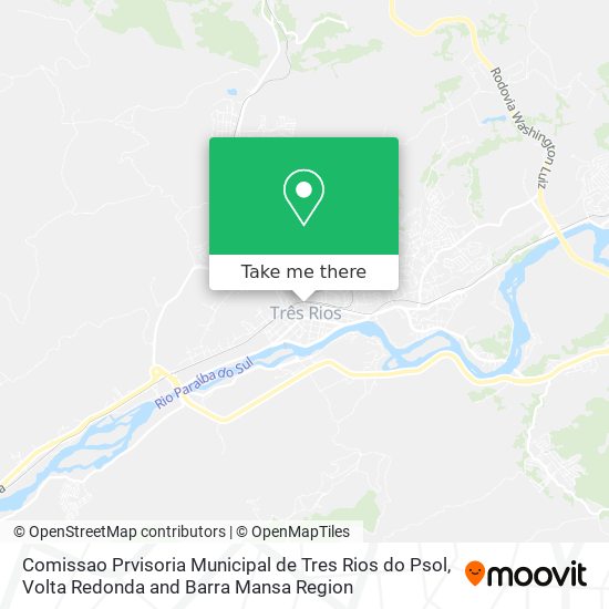 Comissao Prvisoria Municipal de Tres Rios do Psol map