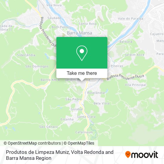 Mapa Produtos de Limpeza Muniz