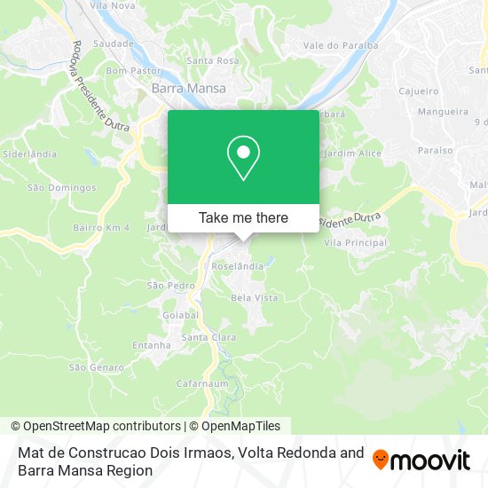 Mapa Mat de Construcao Dois Irmaos