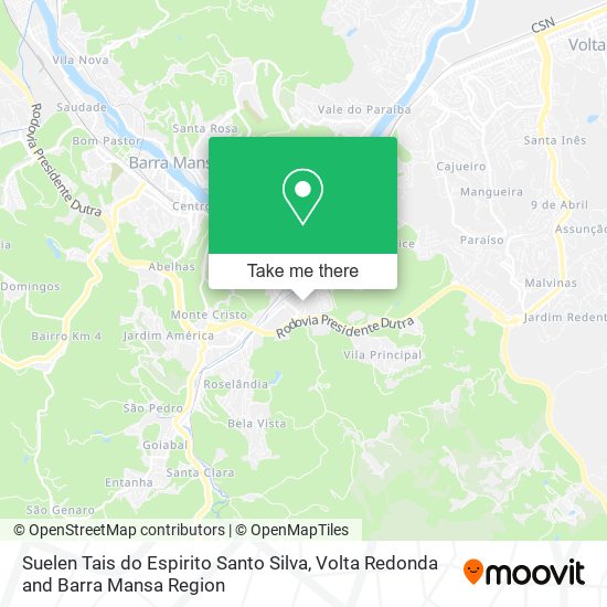 Suelen Tais do Espirito Santo Silva map