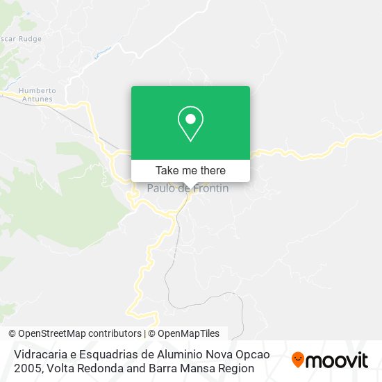 Vidracaria e Esquadrias de Aluminio Nova Opcao 2005 map