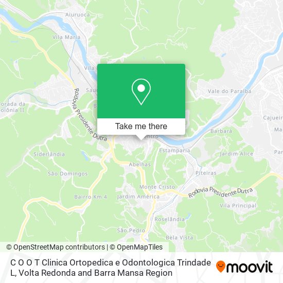 Mapa C O O T Clinica Ortopedica e Odontologica Trindade L