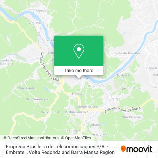 Empresa Brasileira de Telecomunicações S / A. - Embratel. map