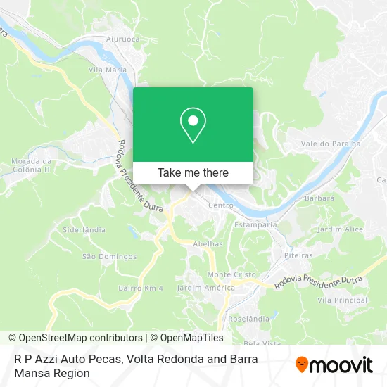 R P Azzi Auto Pecas map