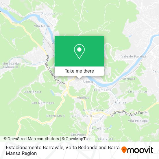 Estacionamento Barravale map