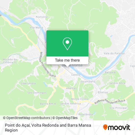 Point do Açaí map