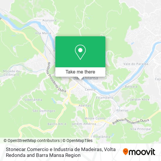 Mapa Stonecar Comercio e Industria de Madeiras