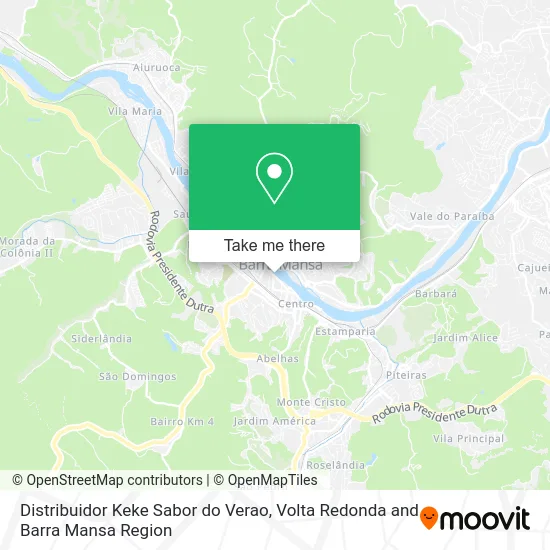 Distribuidor Keke Sabor do Verao map