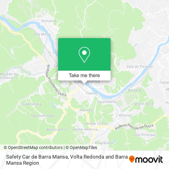 Safety Car de Barra Mansa map