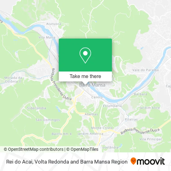 Rei do Acai map