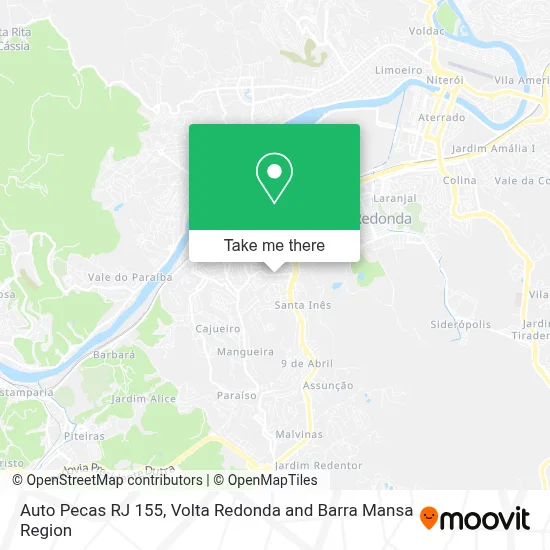 Auto Pecas RJ 155 map