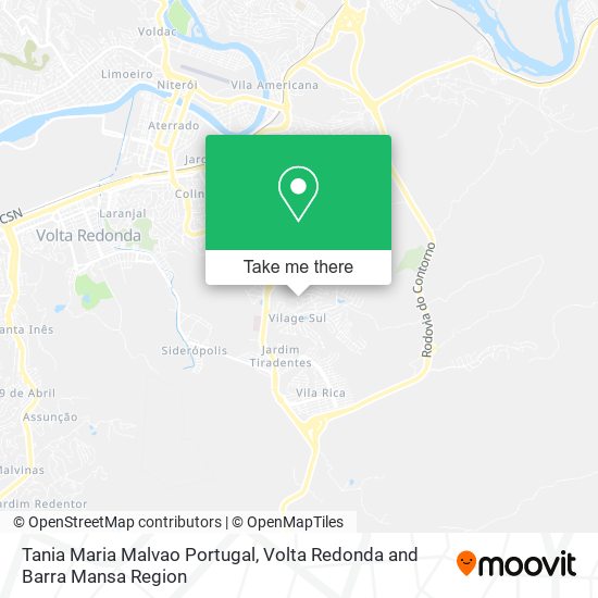 Tania Maria Malvao Portugal map