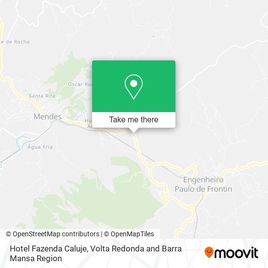 Hotel Fazenda Caluje map